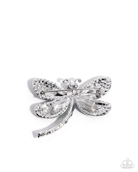 Divine Dragonfly Green Brooch