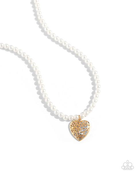Filigree Infatuation - Gold Necklace