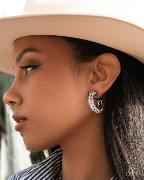 Date Night Debut White Clip On Earring