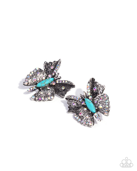 Hovering Harmony Blue Earring