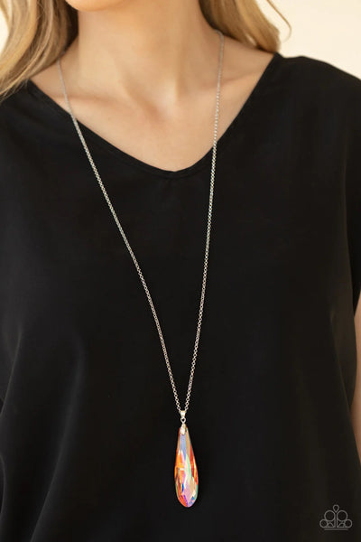 Rival Worthy Refinement Orange Necklace