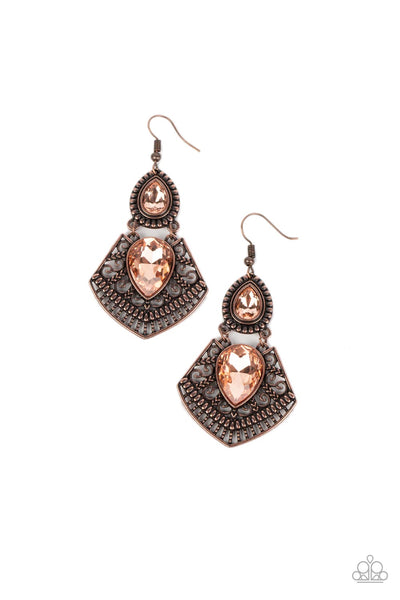 Royal Remix Copper Earrings