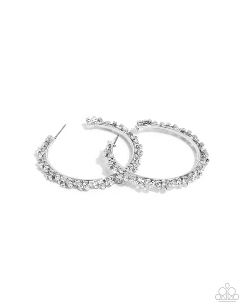 Divine Decoding - White Earrings