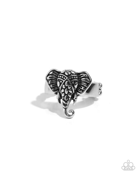 Elephant Whisper Silver Rings