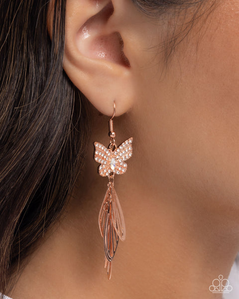 Fairy Dust Copper Earrings