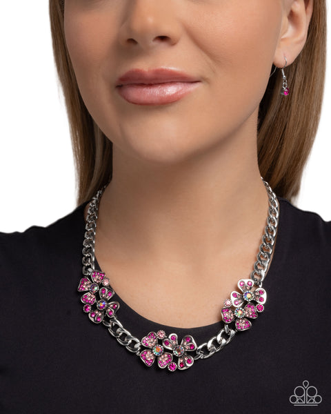 Fairy Florals Pink Necklace
