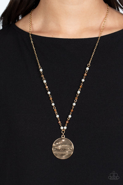 Serving the Lord - Gold - Necklace