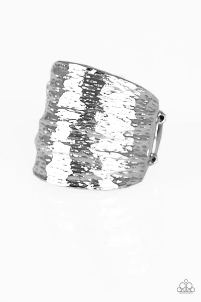 Paleo Patterns Silver Ring