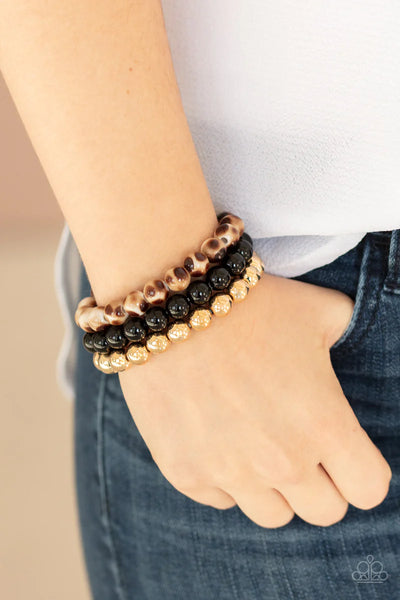 Courageously Couture Black Bracelet