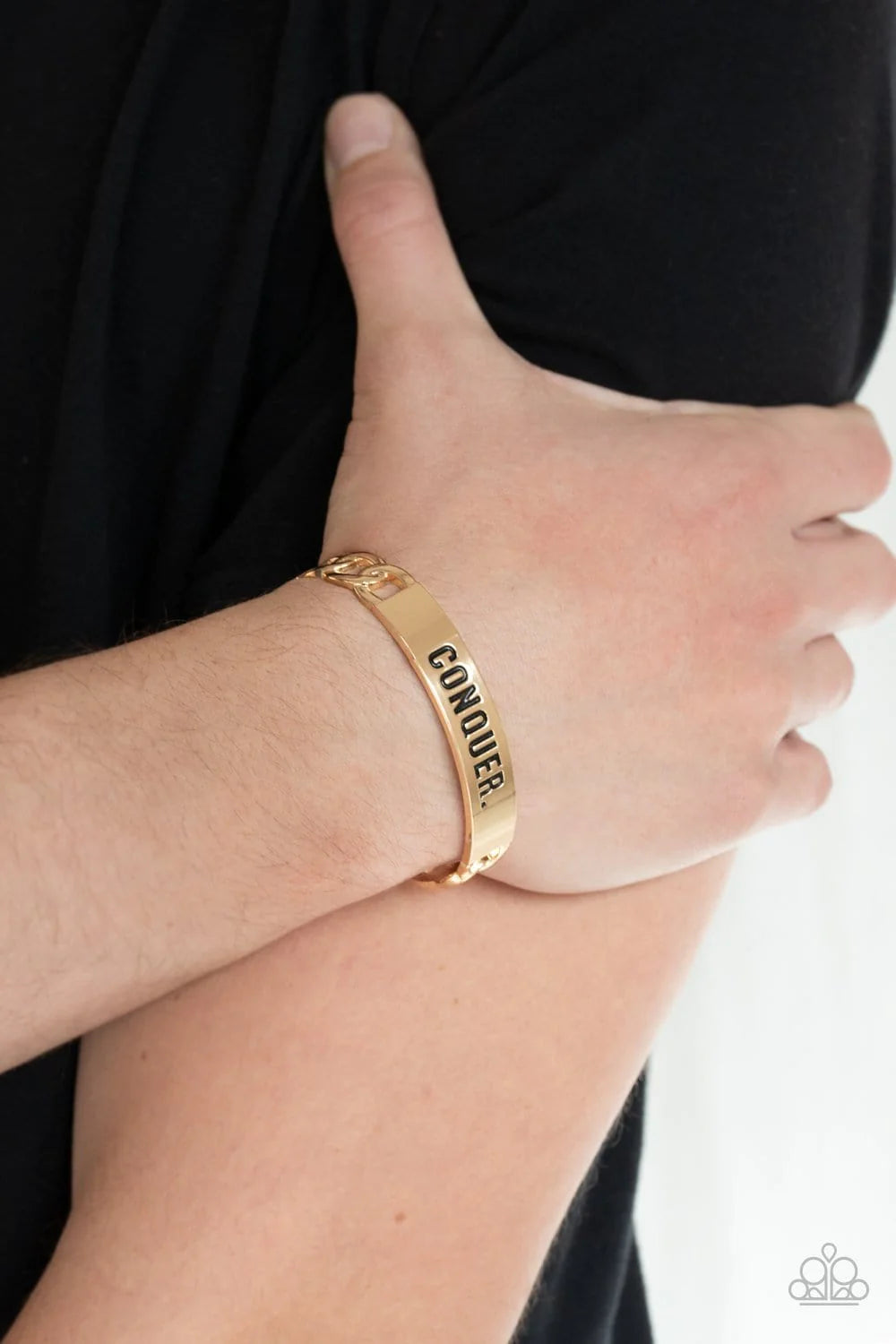 Conquer Your Fears - Gold Urban Bracelet