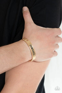 Conquer Your Fears - Gold Urban Bracelet