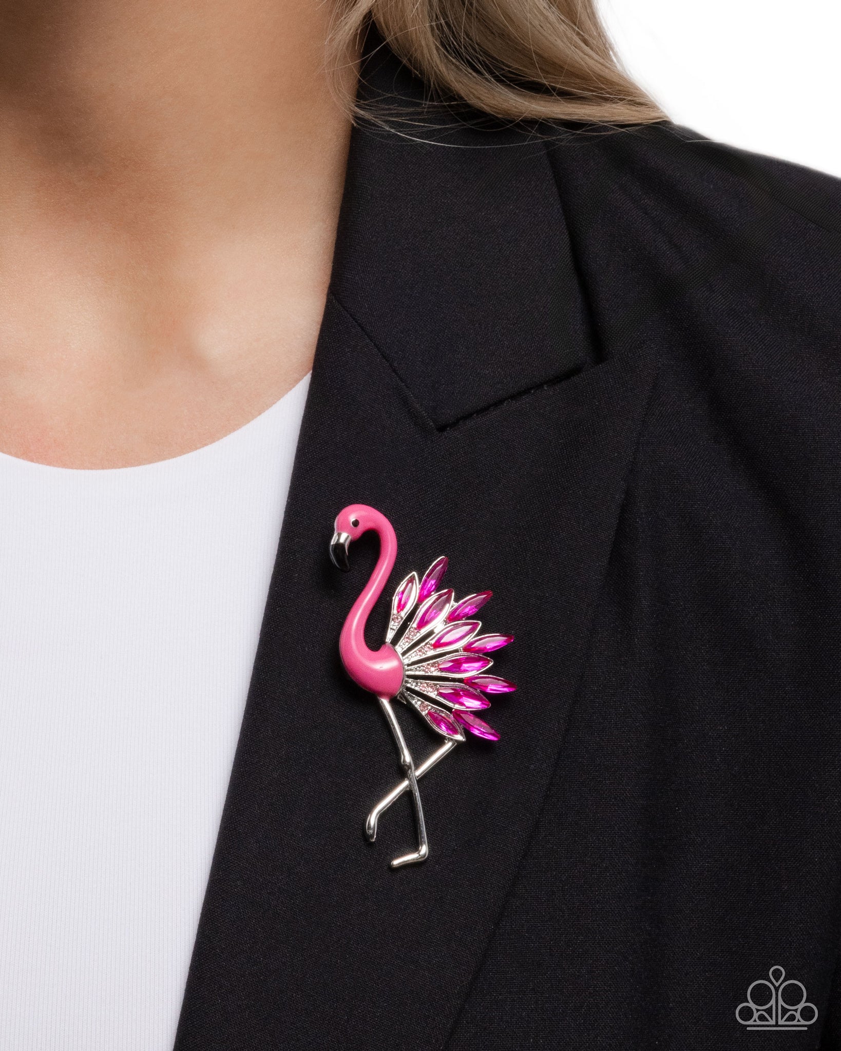 Frenetic Flamingo Pink Brooch