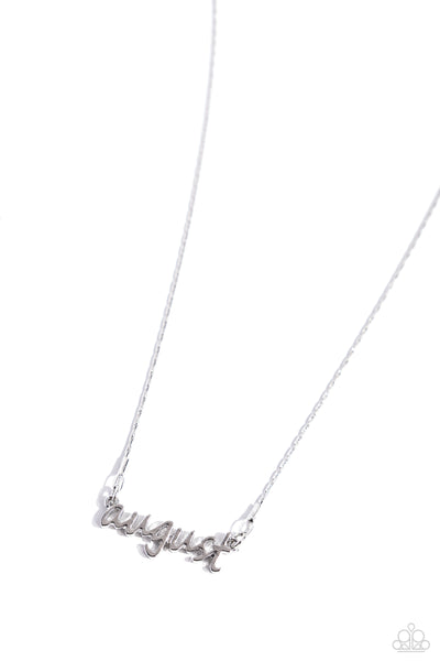 Birth Month Bling Necklace August