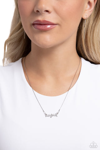 Birth Month Bling Necklace August