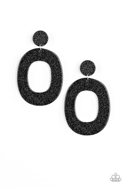 Miami Boulevard Black Earrings