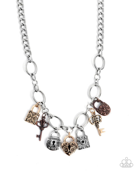 Padlock Pairing Multi Necklace