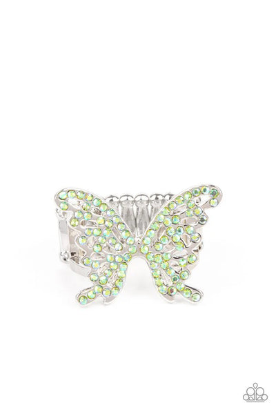 Butterfly Orchard Green Ring