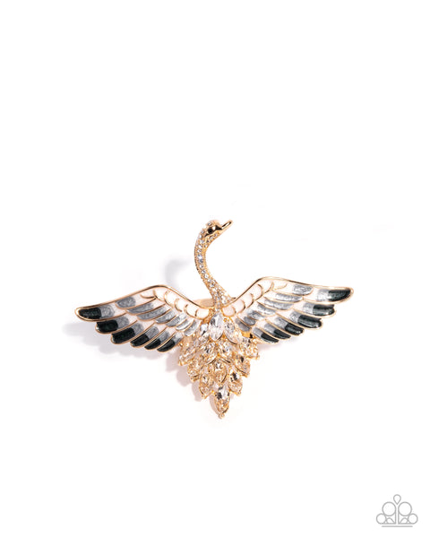 Soaring Swan Gold Ring