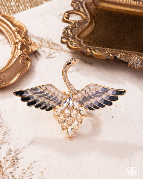 Soaring Swan Gold Ring