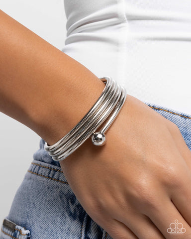 Calmly Coiled Silver Bracelet