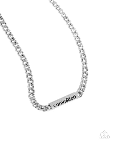 Fully Committed Silver Urban Necklace
