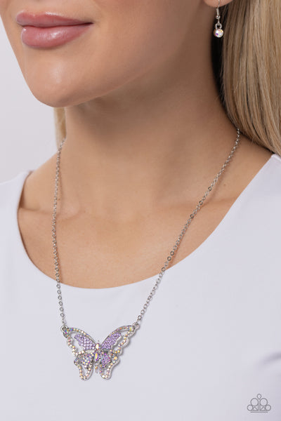 Weekend WINGS - Purple Necklace