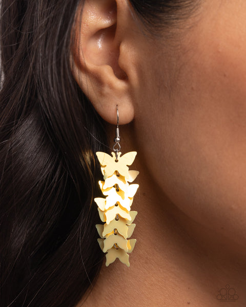 Aerial Ambiance - Yellow Earrings