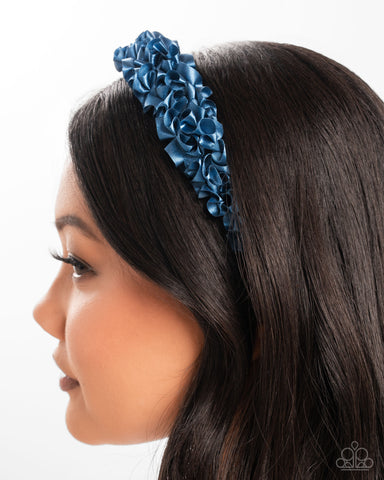 Ruffled Recruit Blue Headband