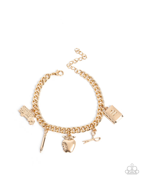 School is in Session Gold Bracelet