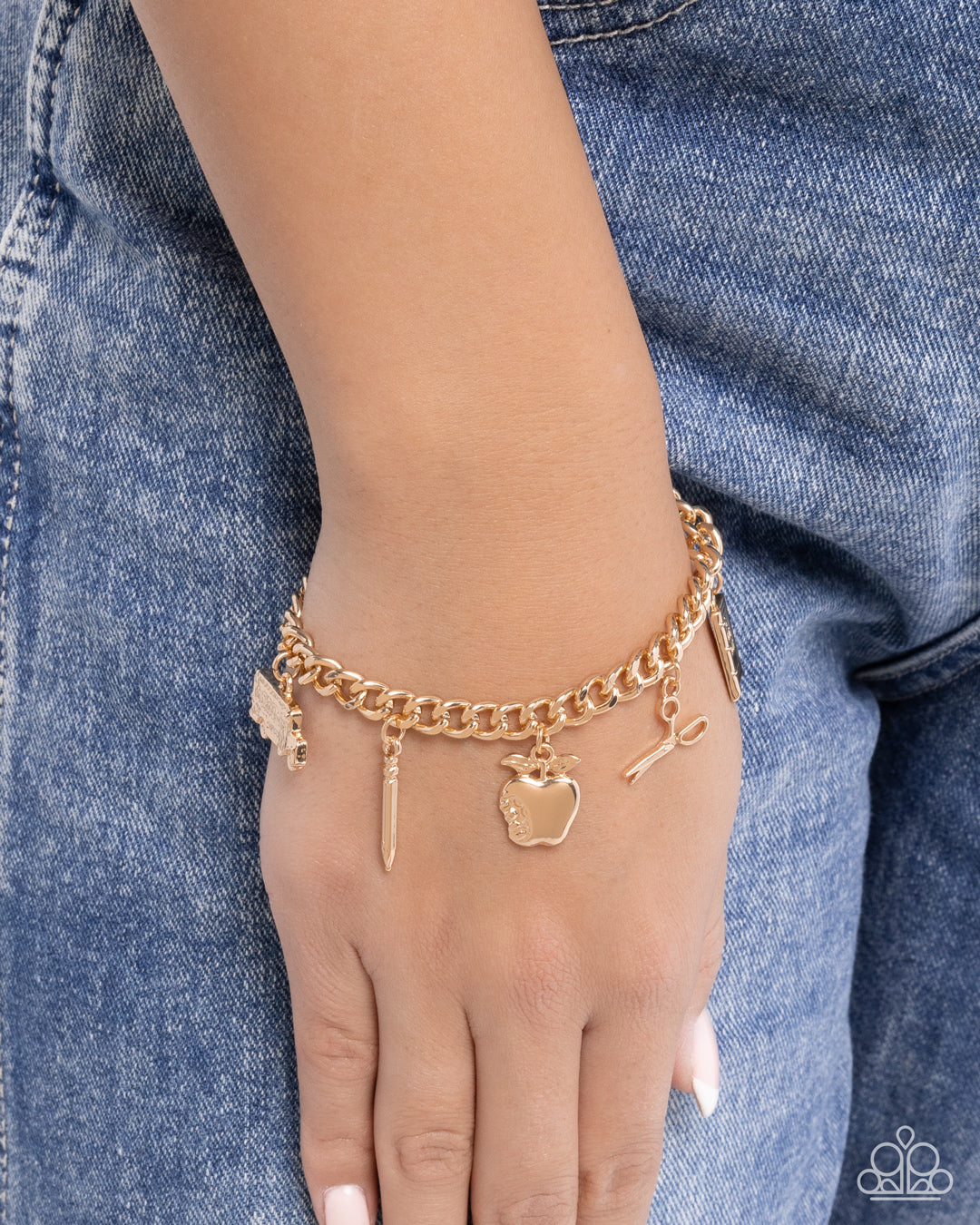 School is in Session Gold Bracelet