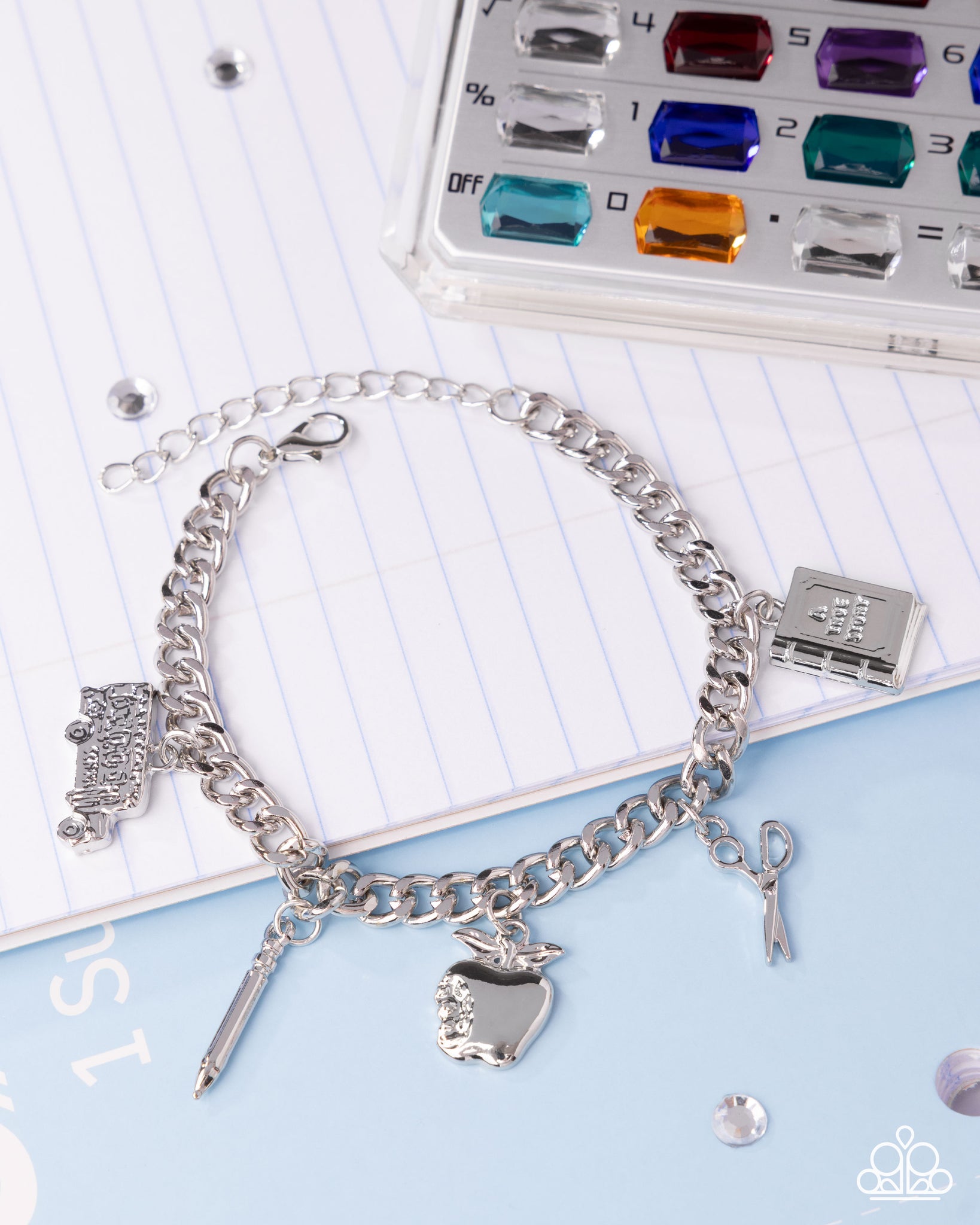 School is in Session Silver Bracelet