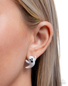 Ghost Hunter White Earring