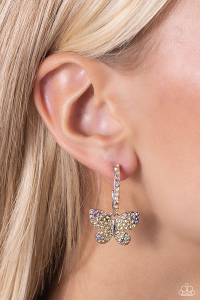 Whimsical Waltz - Yellow Earrings