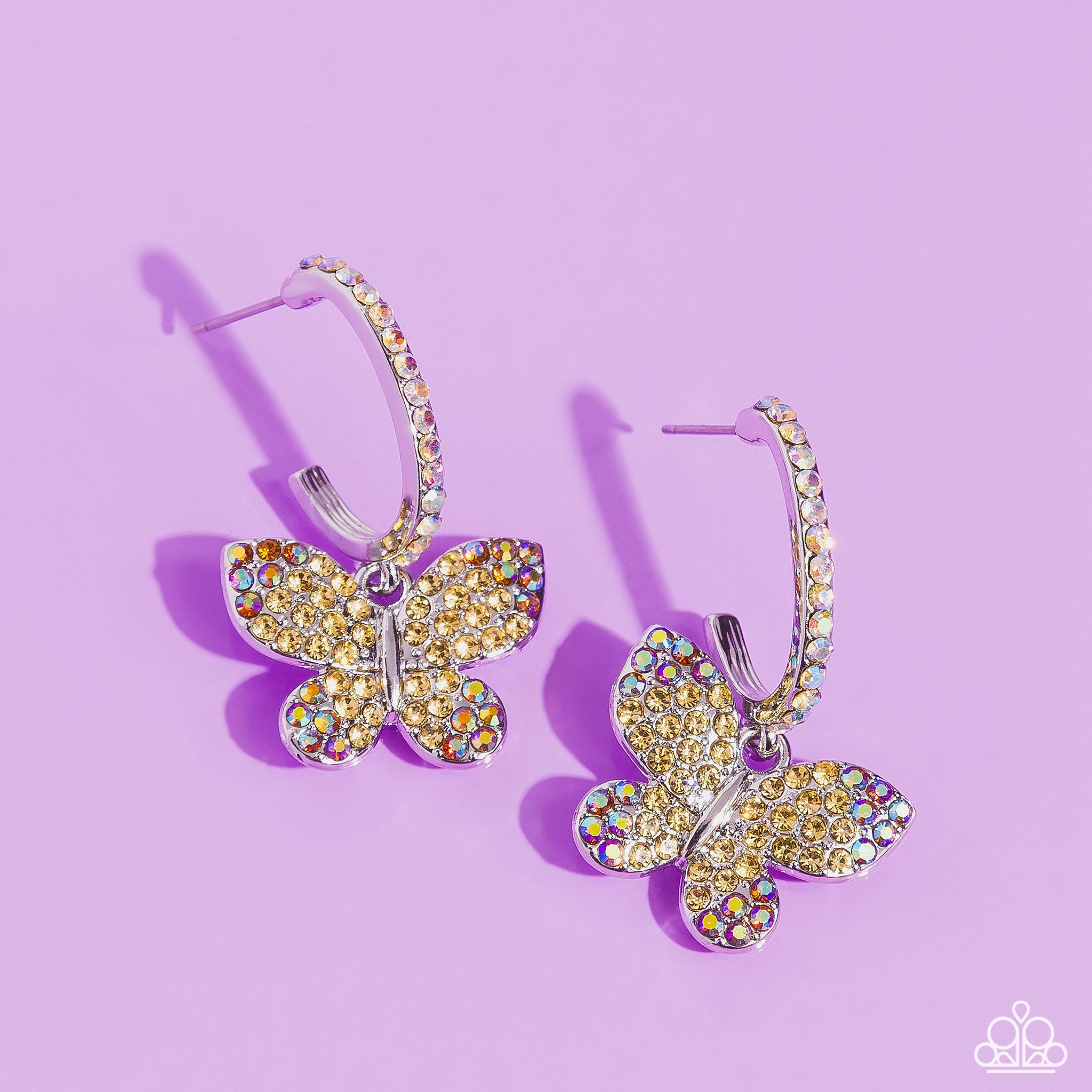 Whimsical Waltz - Yellow Earrings