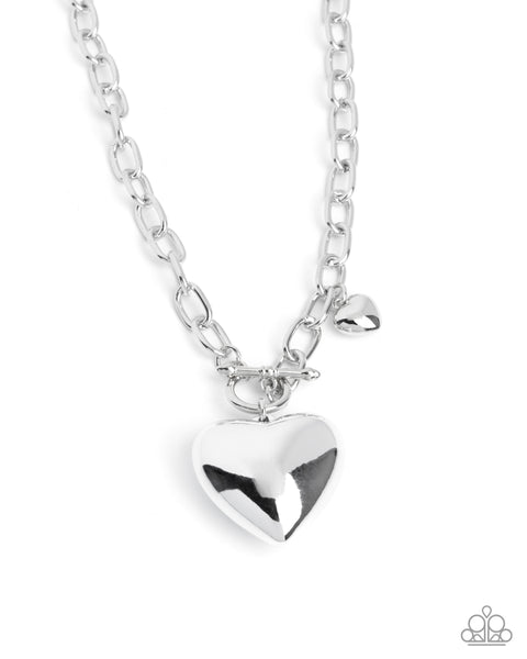 Heartfelt Hangout Silver Necklace