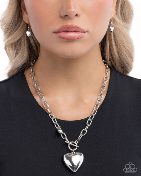 Heartfelt Hangout Silver Necklace