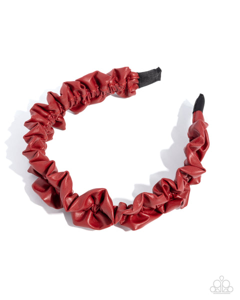 Ruffled Rebel Red Headband