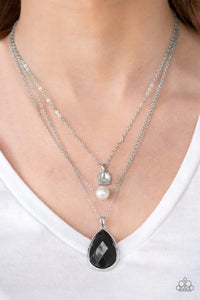 Midnight Martinis - Black Necklace