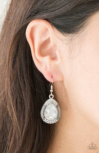 Grandmaster Shimmer - White Earrings