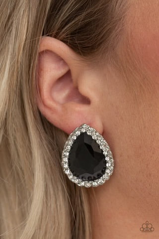 Dare to Shine Black Earrings