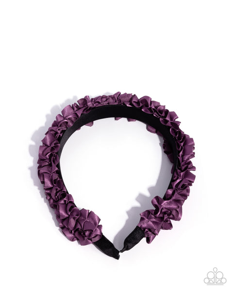 Ruffled Recruit Purple Headband