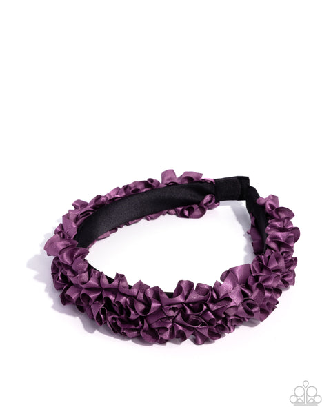 Ruffled Recruit Purple Headband
