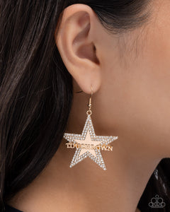 Touchdown Tribute Gold Earrings