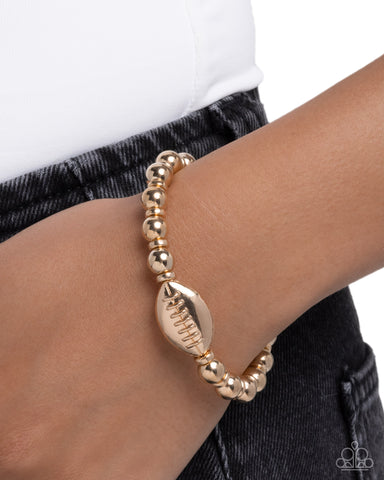 Football Flair Gold Bracelet