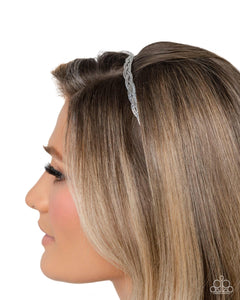 Braided Boarding School Silver Headband