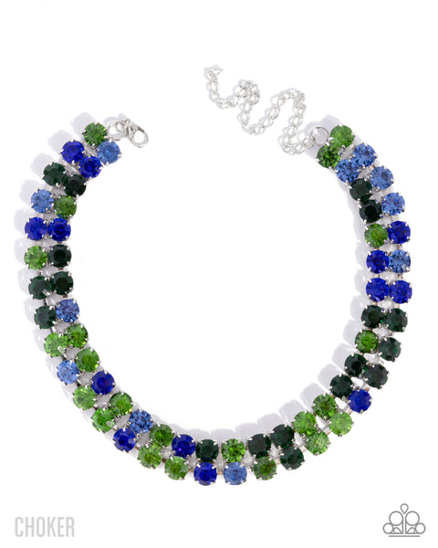 Colorful Charm Green Necklace