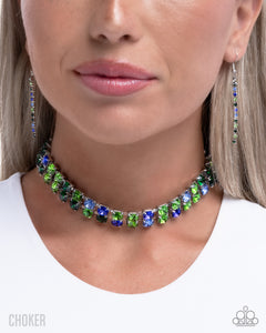 Colorful Charm Green Necklace