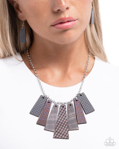 Pleasing Plaid Necklace