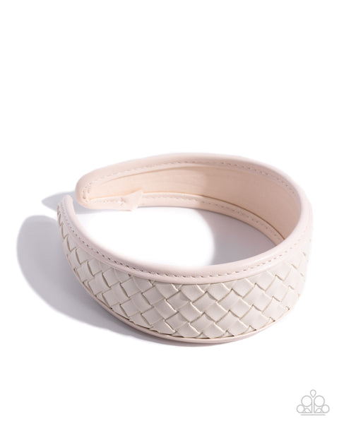Woven Wellness White Headband