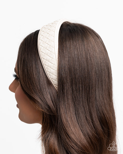 Woven Wellness White Headband